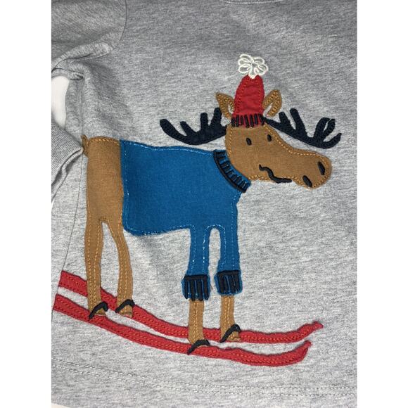 Hanna Andersson Reindeer Graphic Shirt Size 80cm (18-24 Months) - Picture 2 of 4
